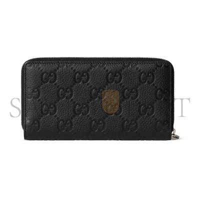 GUCCI IMPRINT ZIP AROUND WALLET ‎835003 (19*10.5*2.5cm)